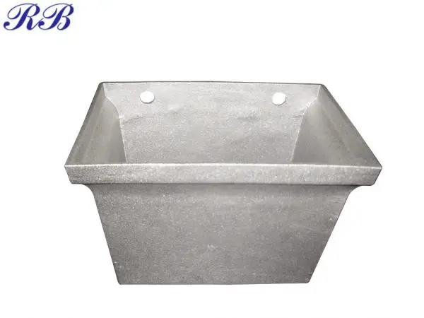 Cast rectangular hopper