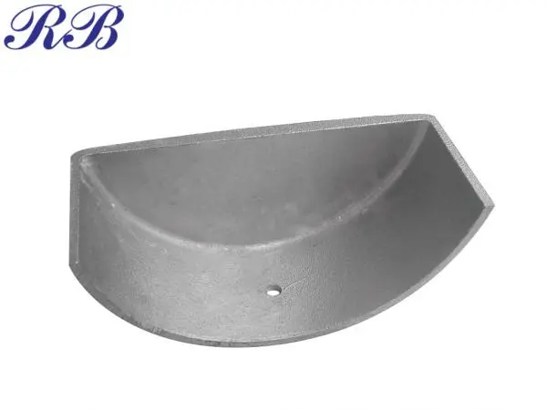 What shape is a cast half circle?